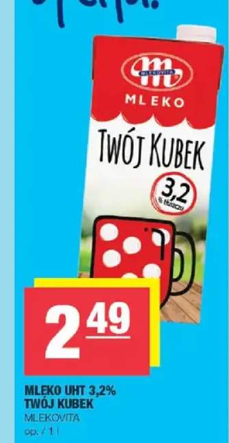 Mleko UHT 3,2% Twój Kubek Mlekovita