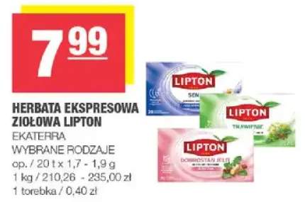Herbata ekspresowa ziołowa Lipton Ekaterra