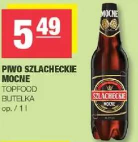 Piwo szlacheckie mocne Topfood butelka
