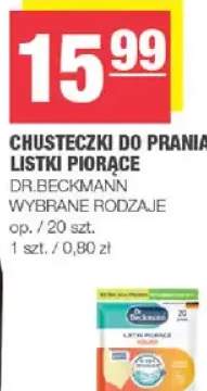 Chusteczki do Prania Listki Piorące Dr.Beckmann