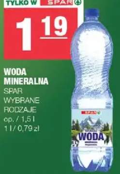Woda mineralna Spar
