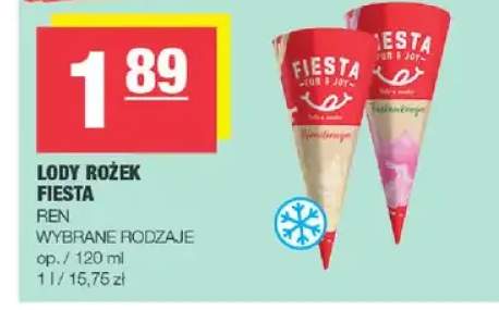 Lody rożek Fiesta Ren