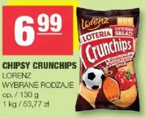 Chipsy Crunchips Lorenz wybrane rodzaje