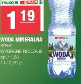 Woda mineralna Spar