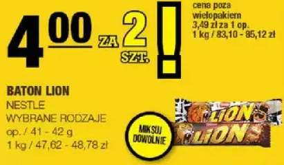 Baton Lion Nestle wybrane rodzaje
