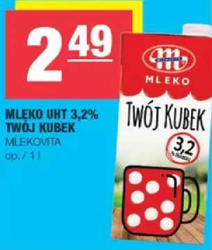 Mleko UHT 3,2% Twój Kubek Mlekovita
