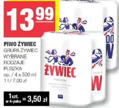 Piwo Żywiec puszka