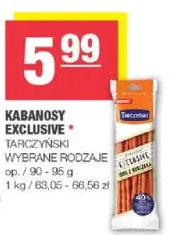 Kabanosy Exclusive Tarczyński wybrane rodzaje