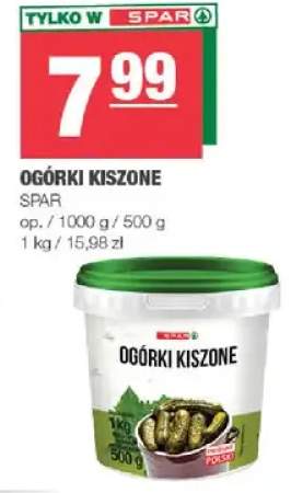 Ogórki kiszone SPAR