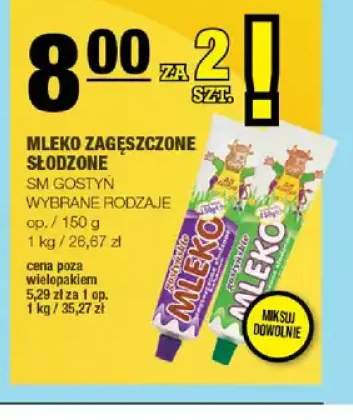 Mleko zagęszczone słodzone SM Gostyń