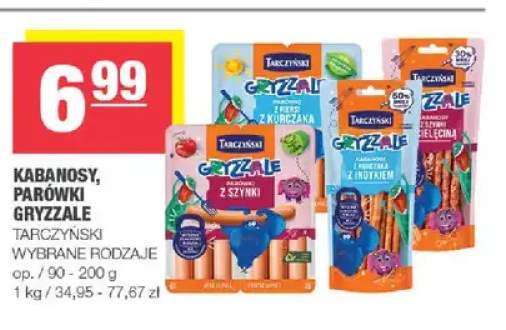 Parówki Gryzzale z szynki Tarczyński