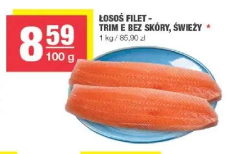 Łosoś filet - trim E bez skóry, świeży