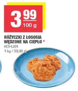 Różyczki z łososia wędzone na ciepło Kohler