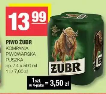 Piwo Żubr 4-pak 500ml
