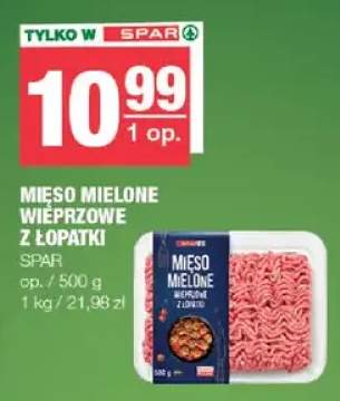 Mięso mielone wieprzowe z łopatki SPAR