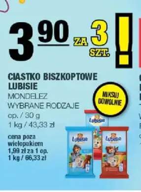 Ciastko biszkoptowe Lubisie Mondelez