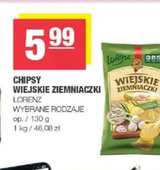 Chipsy Wiejskie Ziemniaczki Cebulka