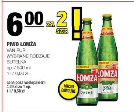 Piwo Łomża Jasne butelka