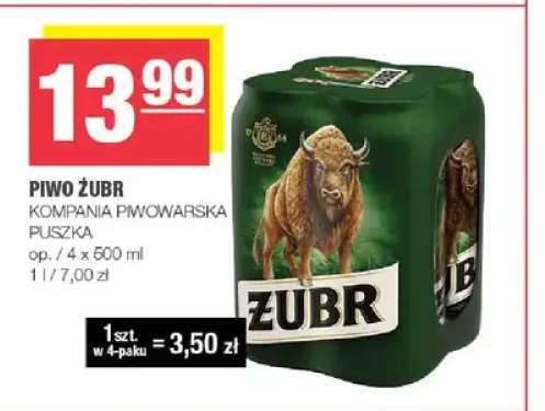 Piwo Żubr 4-pak 500ml