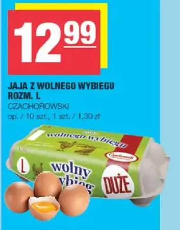 Jaja z wolnego wybiegu rozm. L