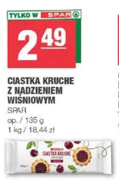Ciastka kruche z nadzieniem wiśniowym SPAR