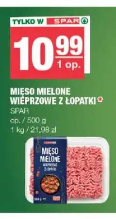 Mięso mielone wieprzowe z łopatki SPAR