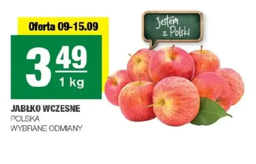 Jabłka wczesne polskie