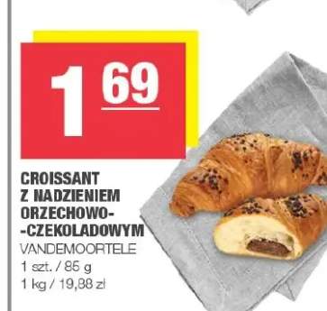 Croissant z nadzieniem orzechowo-czekoladowym Vandemoortele