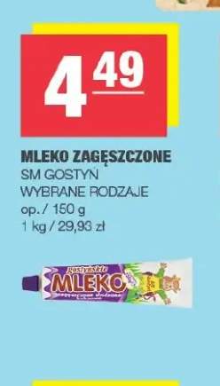 Mleko zagęszczone SM Gostyń