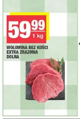 Wołowina bez kości extra zrazowa dolna