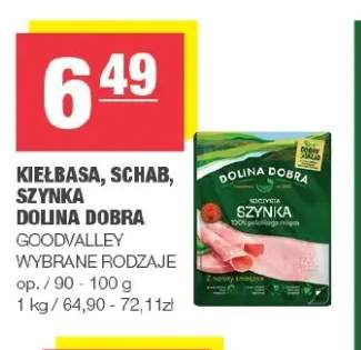 Kiełbasa, schab, szynka Dolina Dobra