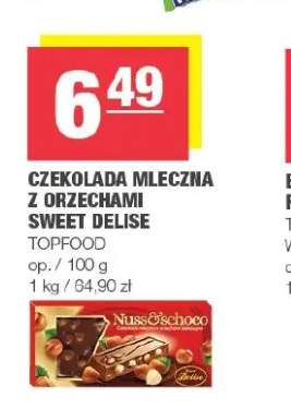 Czekolada mleczna z orzechami Sweet Delise