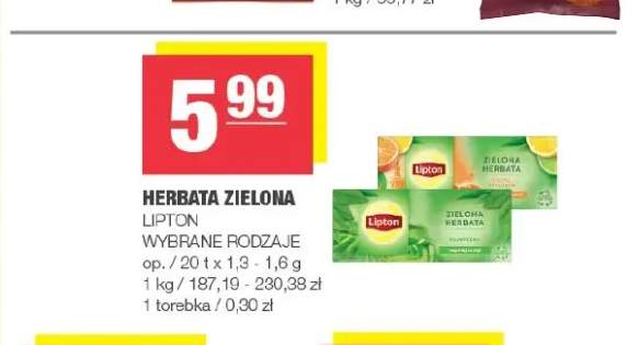 Herbata zielona Lipton