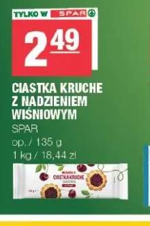 Ciastka kruche z nadzieniem wiśniowym SPAR