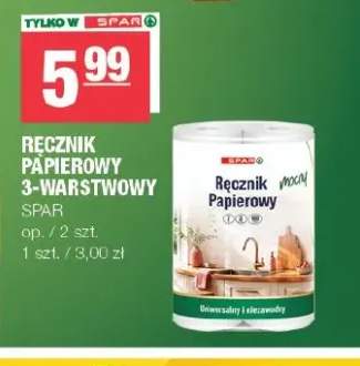 Ręcznik papierowy 3-warstwowy SPAR 2-pak