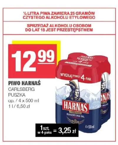 Piwo Harnaś 4-pak 500 ml