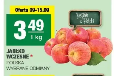 Jabłka wczesne polskie