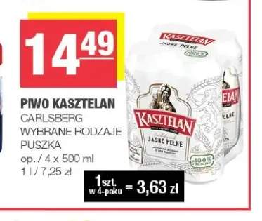 Piwo Kasztelan 4-pak 500 ml