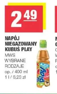 Napój niegazowany Kubuś Play