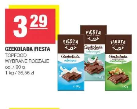 Czekolada mleczna Fiesta +2 warianty