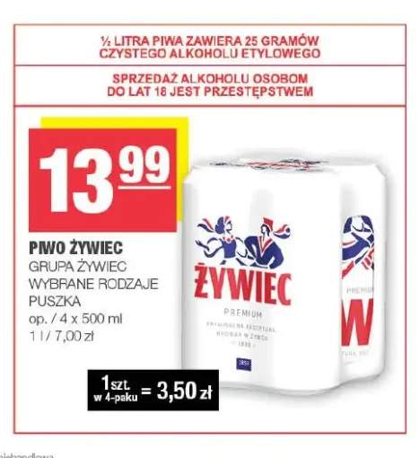 Piwo Żywiec 4-pak