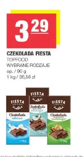 Czekolada Fiesta mleczna +2 warianty