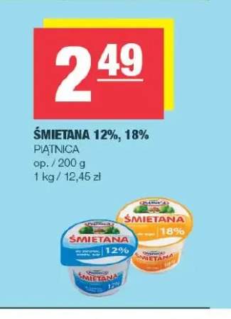 Śmietana Piątnica 12% +1 wariant