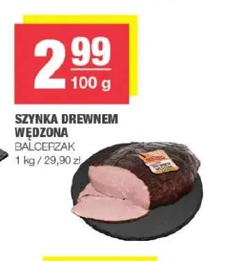Szynka drewnem wędzona Balcerzak