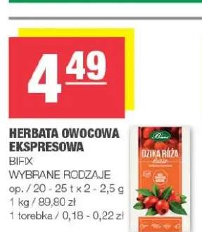 Herbata owocowa ekspresowa Bifix