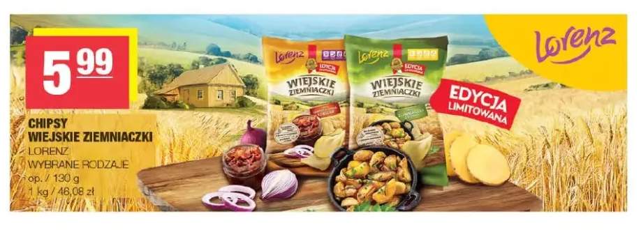 Chipsy Wiejskie Ziemniaczki Lorenz