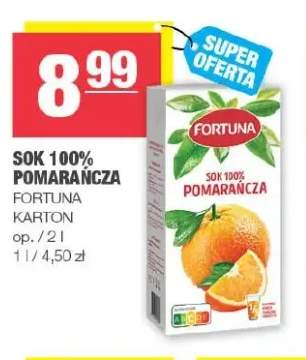 Sok pomarańcza Fortuna 100%
