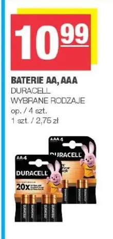 Baterie Aa Duracell 4-pak +1 wariant