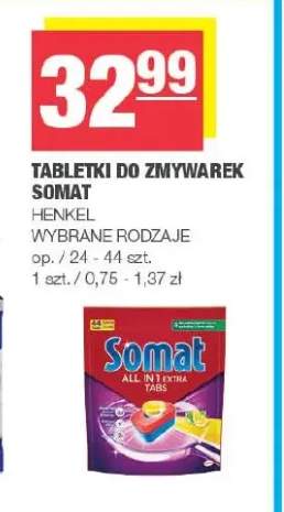 Tabletki do zmywarek Somat