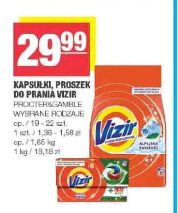 Kapsułki do prania Vizir +1 wariant